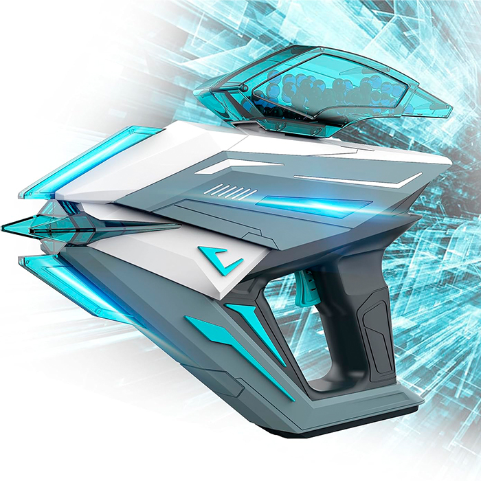 Disparador de bolas de gel LaserMag pistola futurista