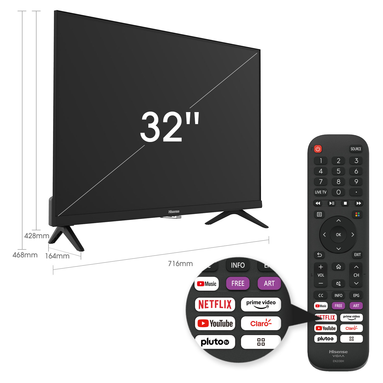 Smart TV Hisense 32A4KV 32 Pulgadas Clase A4.