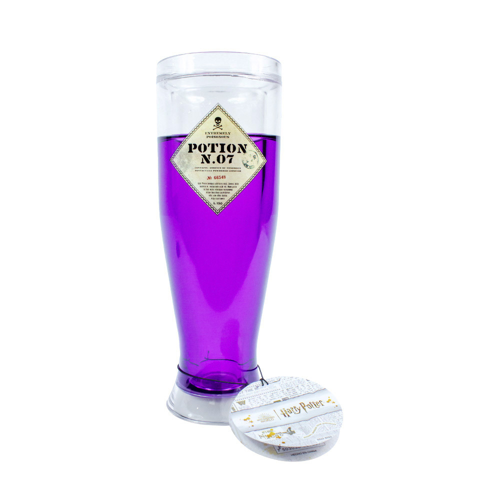 Vaso Harry Potter Morado brilla en la oscuridad - Geek Industry