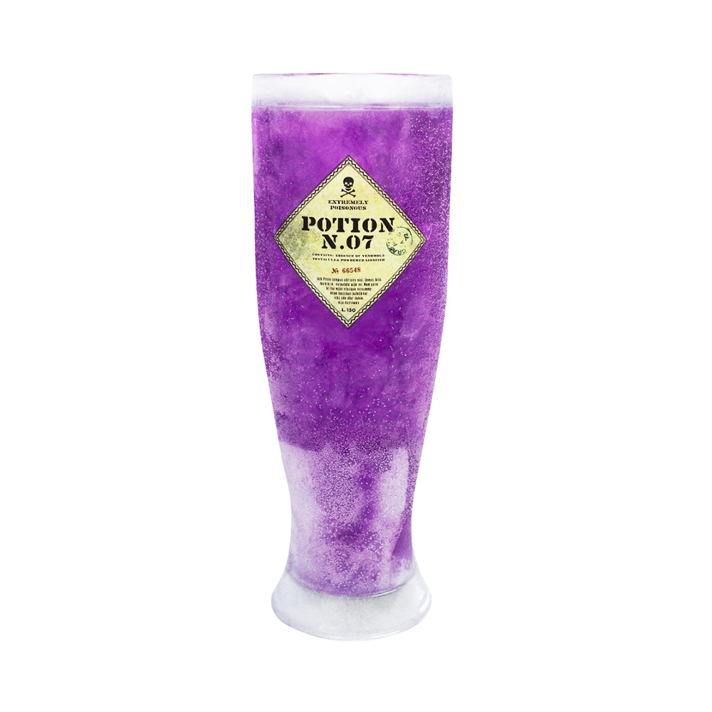 Vaso Harry Potter Morado brilla en la oscuridad - Geek Industry