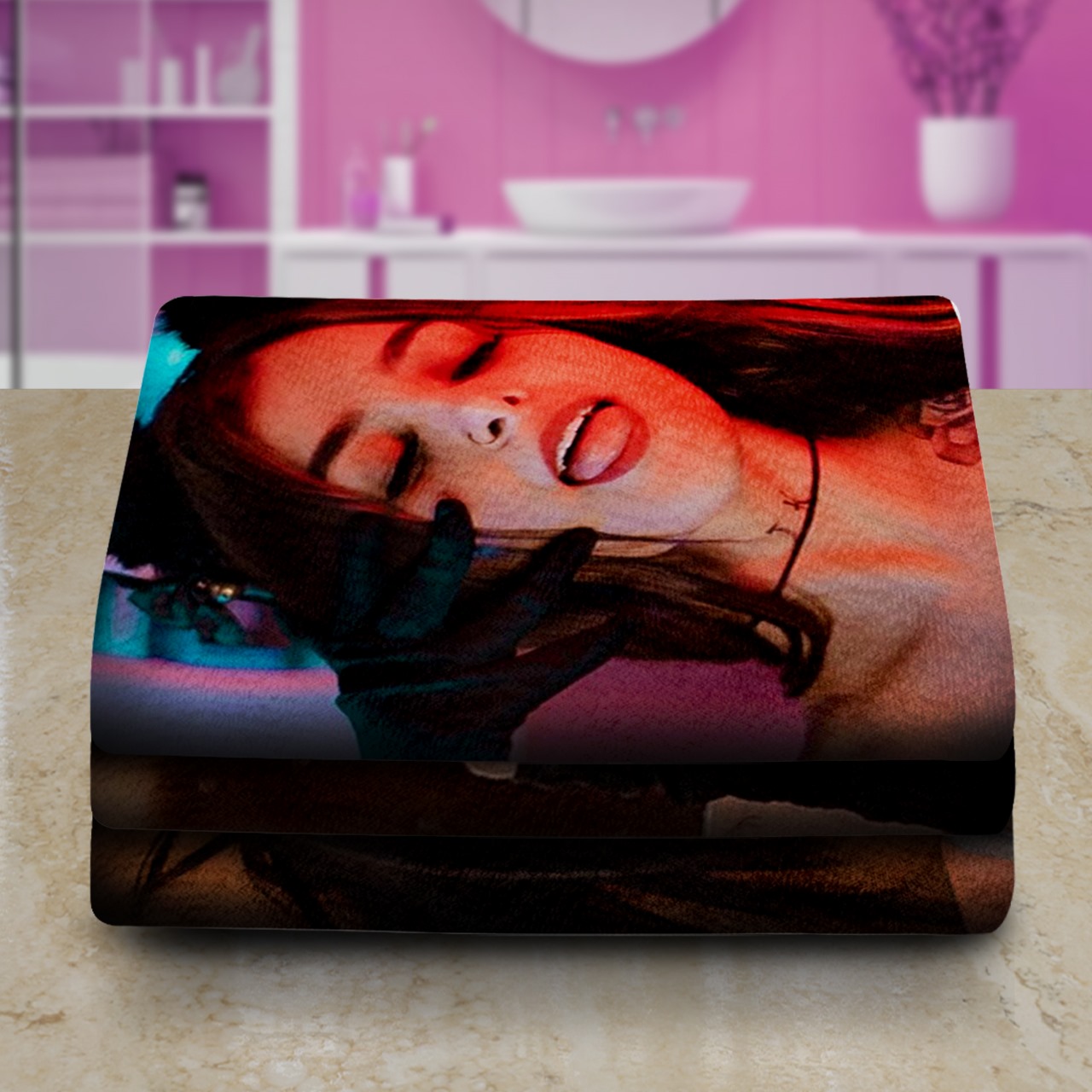 Set 3 Toallas De Baño Karely Ruiz Microfibra Absorbente Estampado.