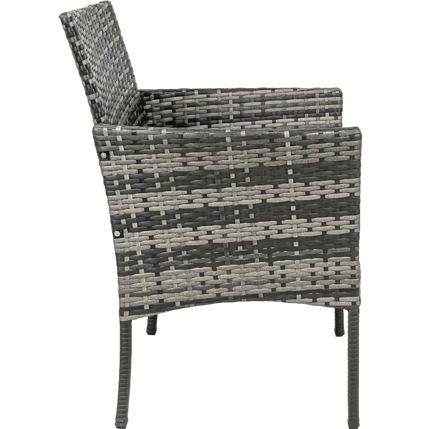 Sala Gris Para Exterior Jardin Patio Terraza 4 Pzs + Cojines