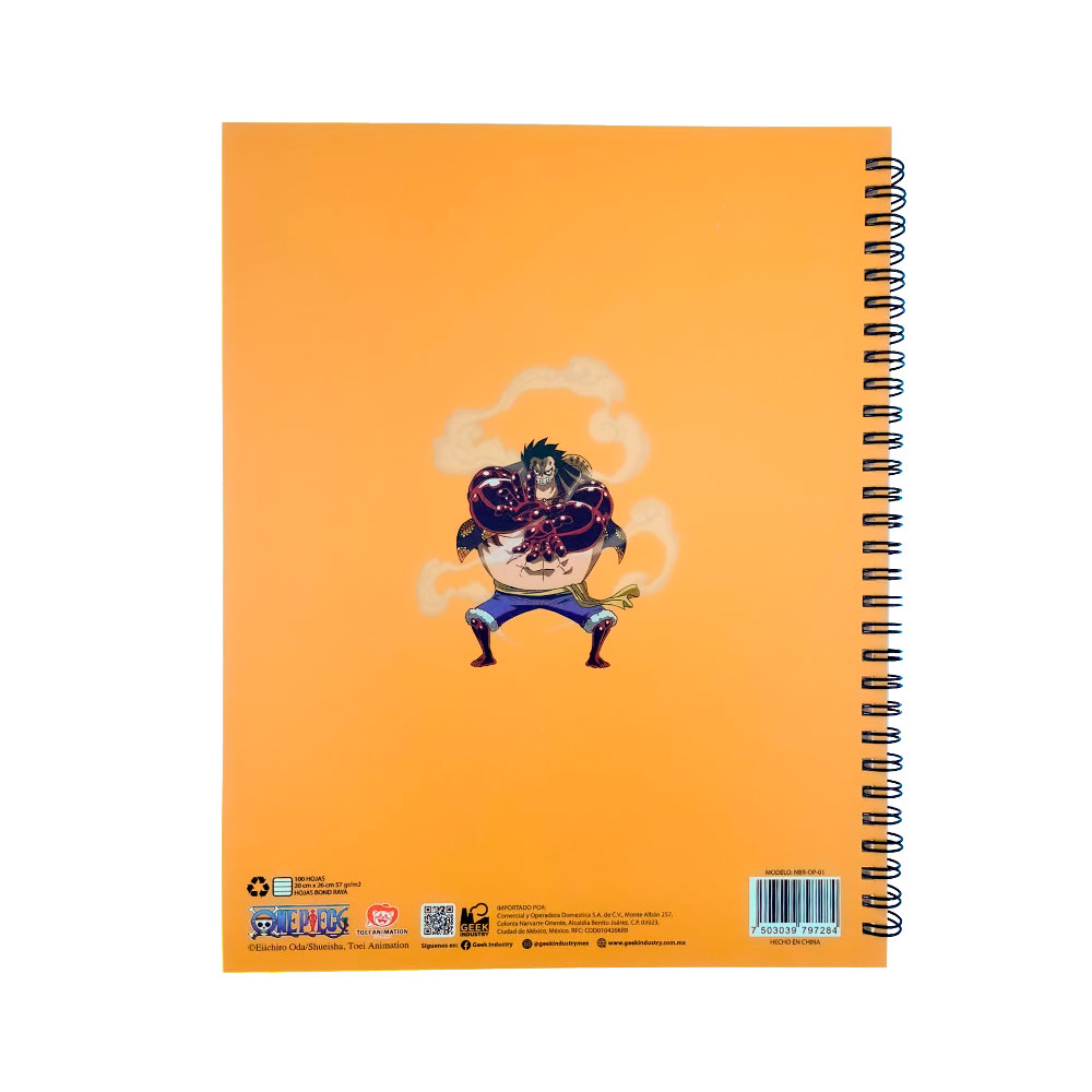Libreta Profesional Monkey D. Luffy Amarilla - One Piece - Geek Industry .