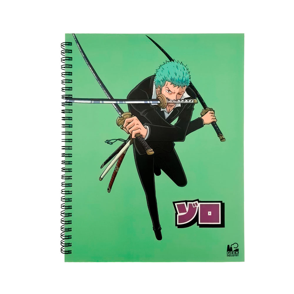 Libreta Profesional Roronora Zoro - One Piece - Geek Industry 