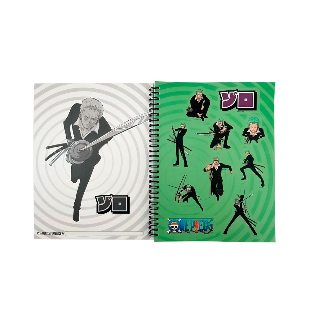 Libreta Profesional Roronora Zoro - One Piece - Geek Industry 