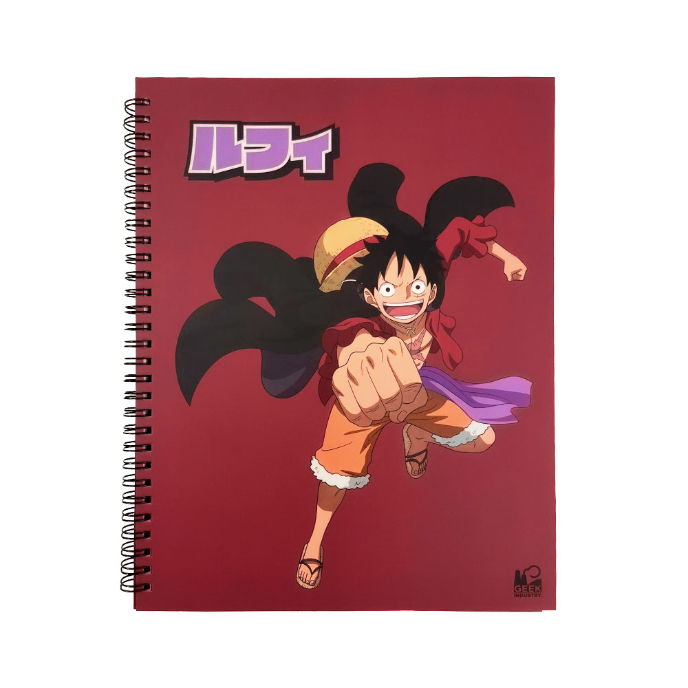 Libreta Profesional Monkey D. Luffy Roja - One Piece - Geek Industry