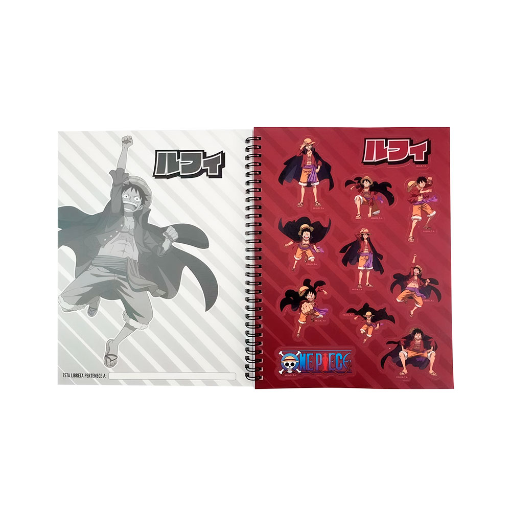 Libreta Profesional Monkey D. Luffy Roja - One Piece - Geek Industry