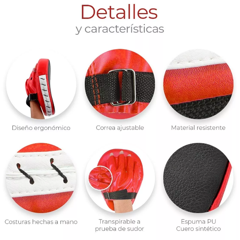 Par De Manoplas Para Artes Marciales Boxeo Karate Muay Thai