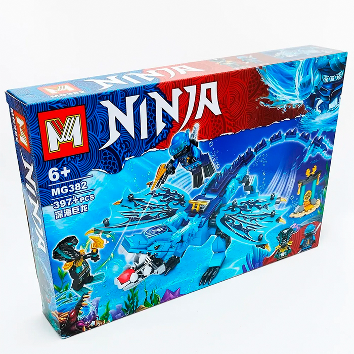 Figura tipo lego Dragón de agua Ninjago