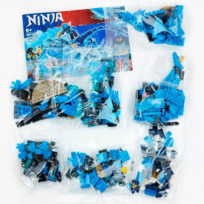 Figura tipo lego Dragón de agua Ninjago