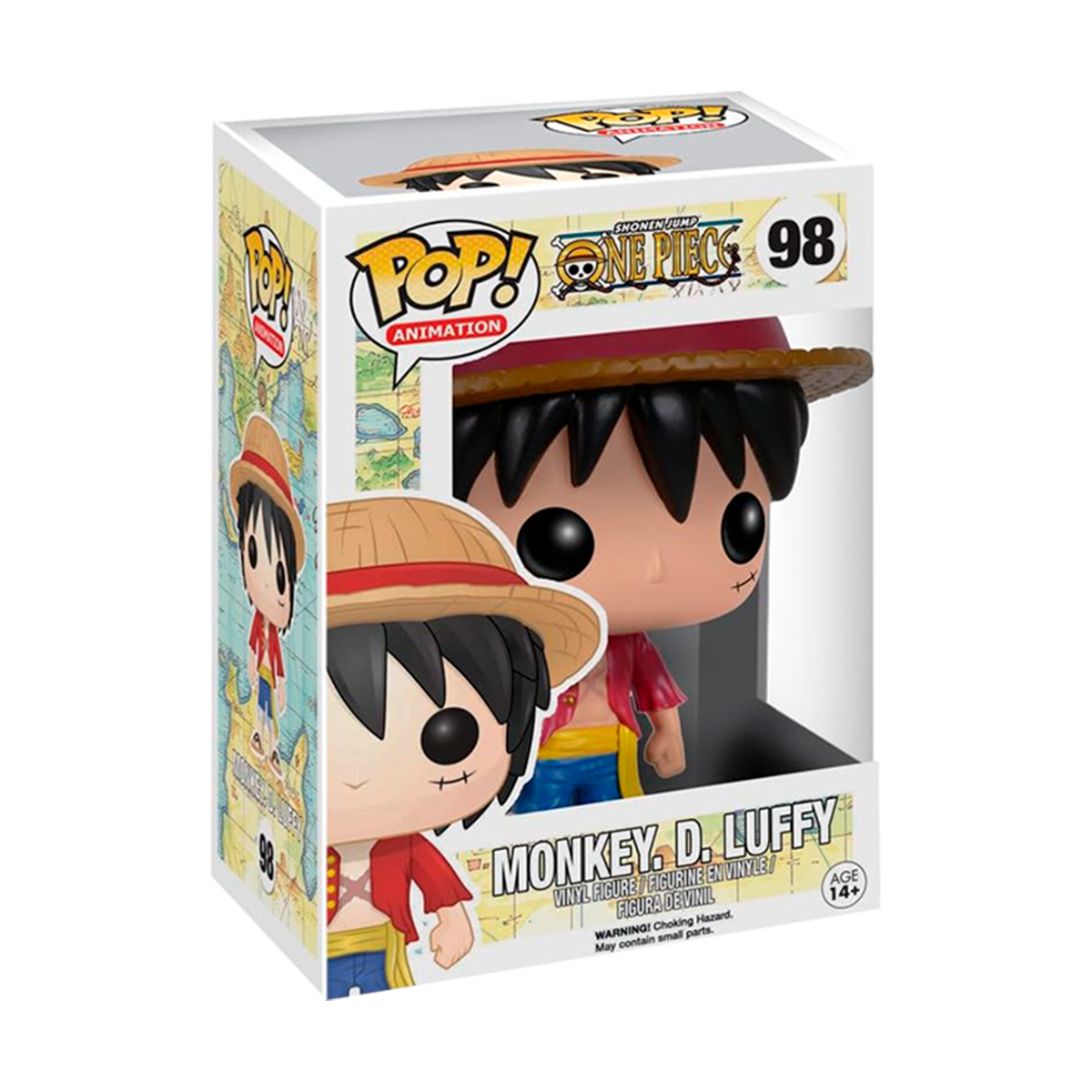 Funko Pop Monkey D Luffy #98 One Piece Anime Manga Figura Original