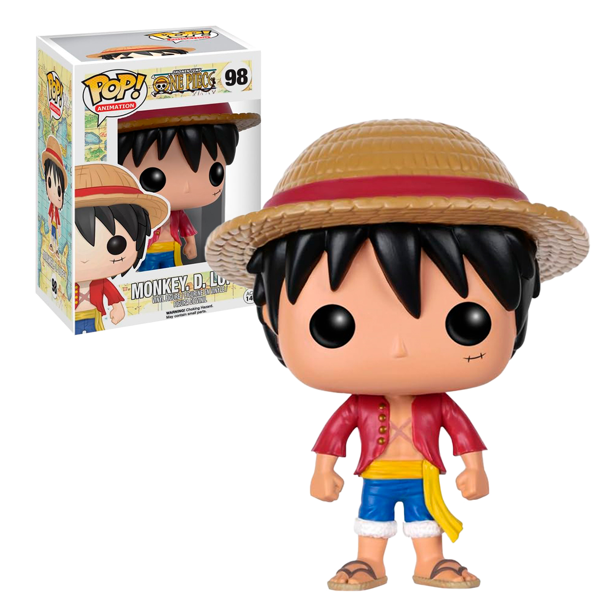 Funko Pop Monkey D Luffy #98 One Piece Anime Manga Figura Original
