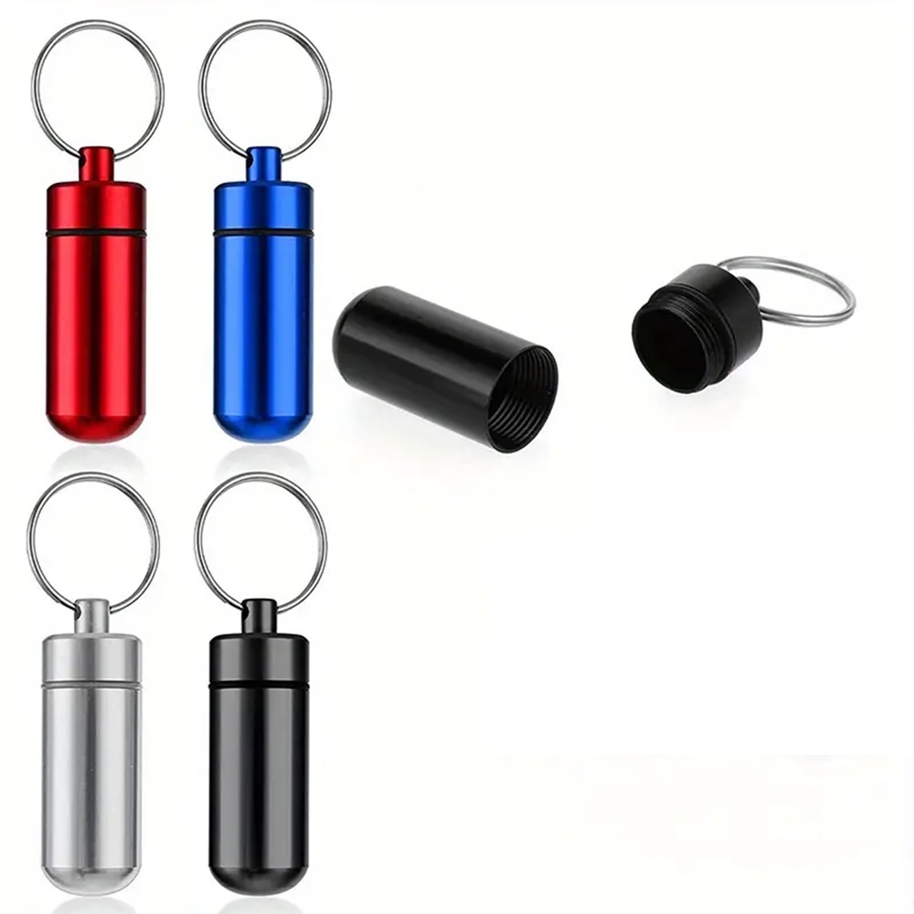 Llavero pastillero 4 llaveros para pildoras