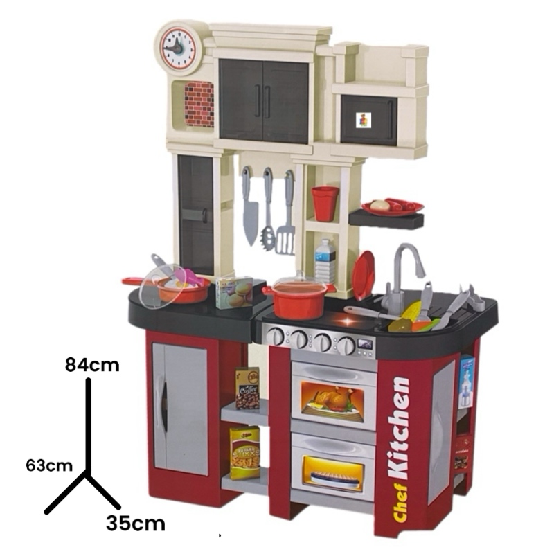 Cocina Cocinita Infantil Luz Sonido Y Agua Talented Chef 58 Piezas 