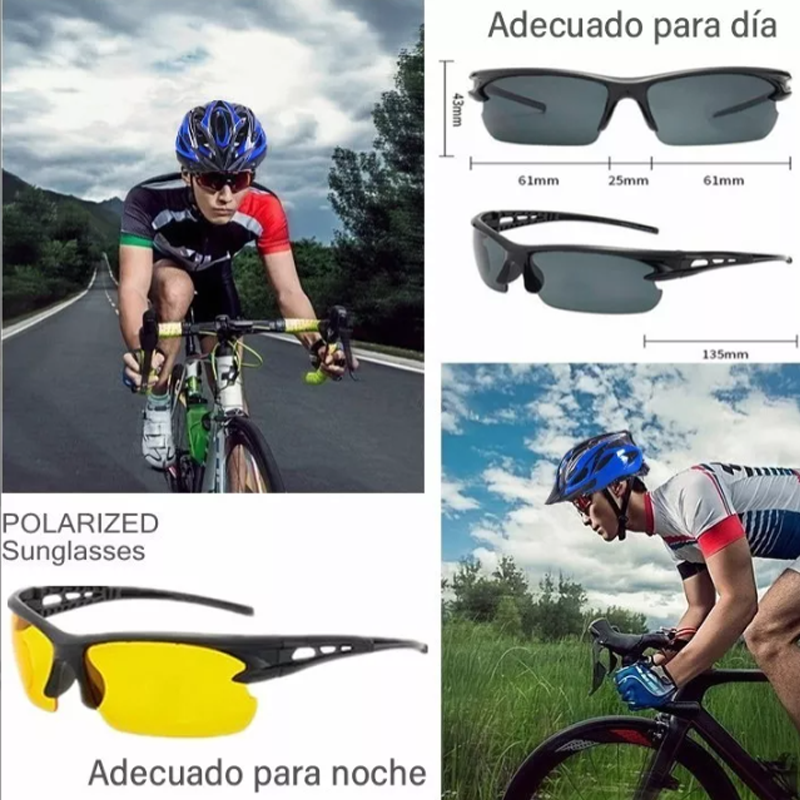 Kit Casco De Bicicleta Unisex Luz De Bicicleta mascara gafas 