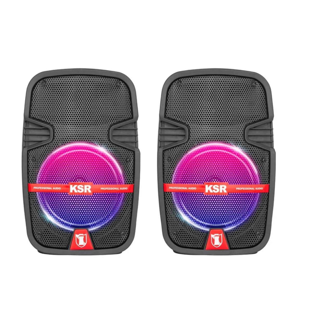 KIT 2 BAFLES AMPLIFICADO KAISER PAK-7908 8" C/ TECNOLOGÍA KSR-LINK ENDY10