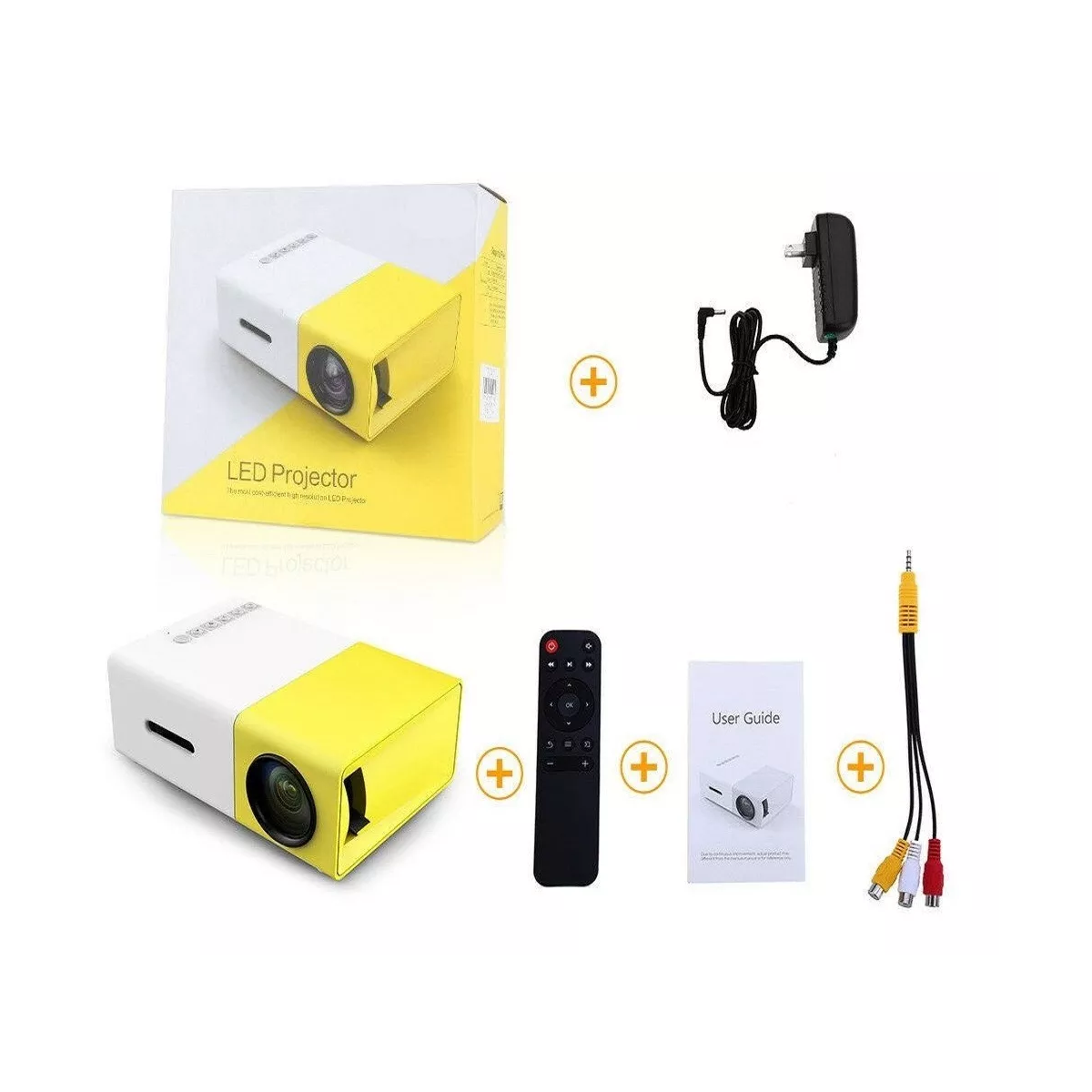 Mini Proyector Portátil Led Hd 1080p Para Cine En Casa