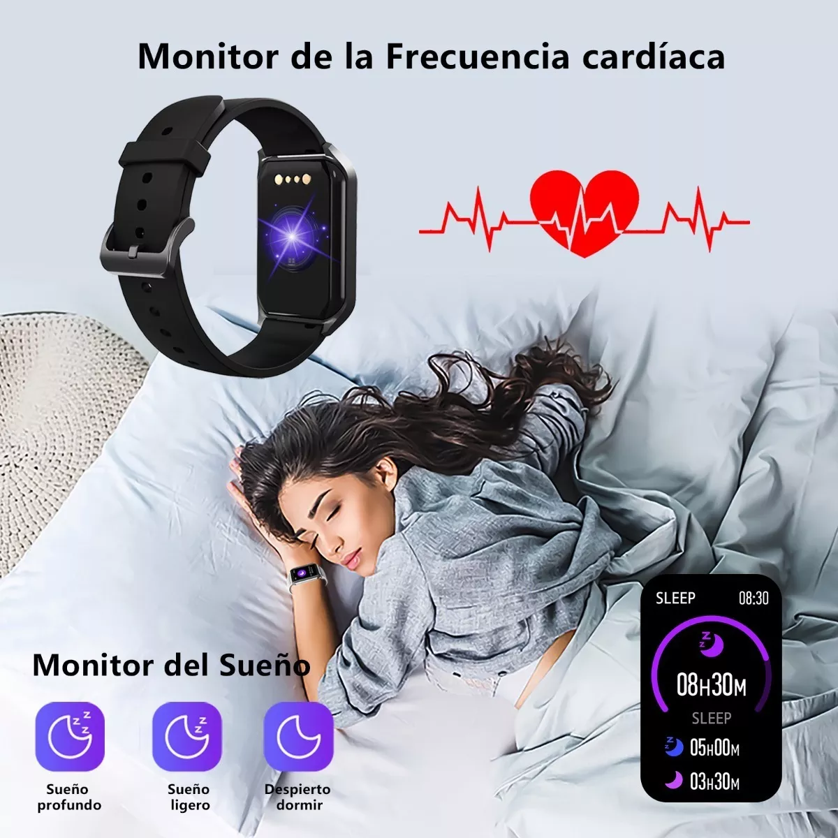 Reloj Inteligente Deportivo H77 Smartwatch Bluetooth 1.57 Negro