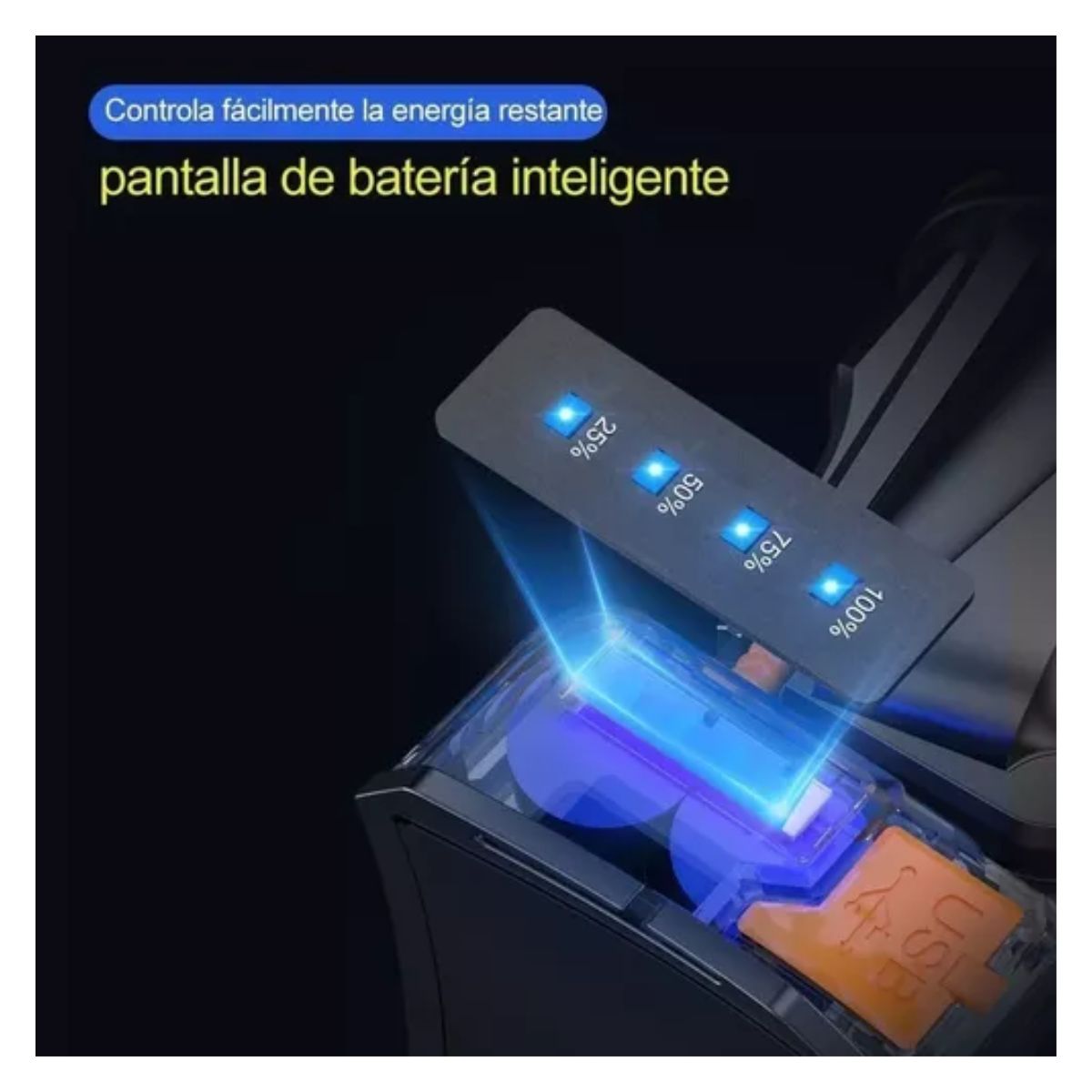 Lámpara Tipo Minero Recargable Y Potente De Cacería Verde/Negro