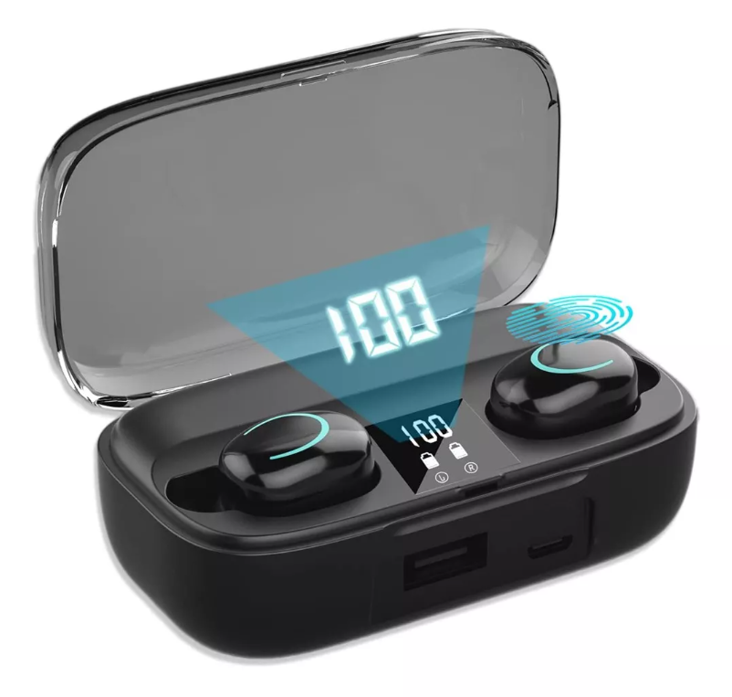 Audífonos Bluetooth Compactos Led Digital