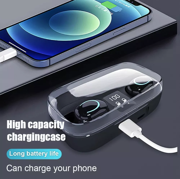 Audífonos Bluetooth Compactos Led Digital