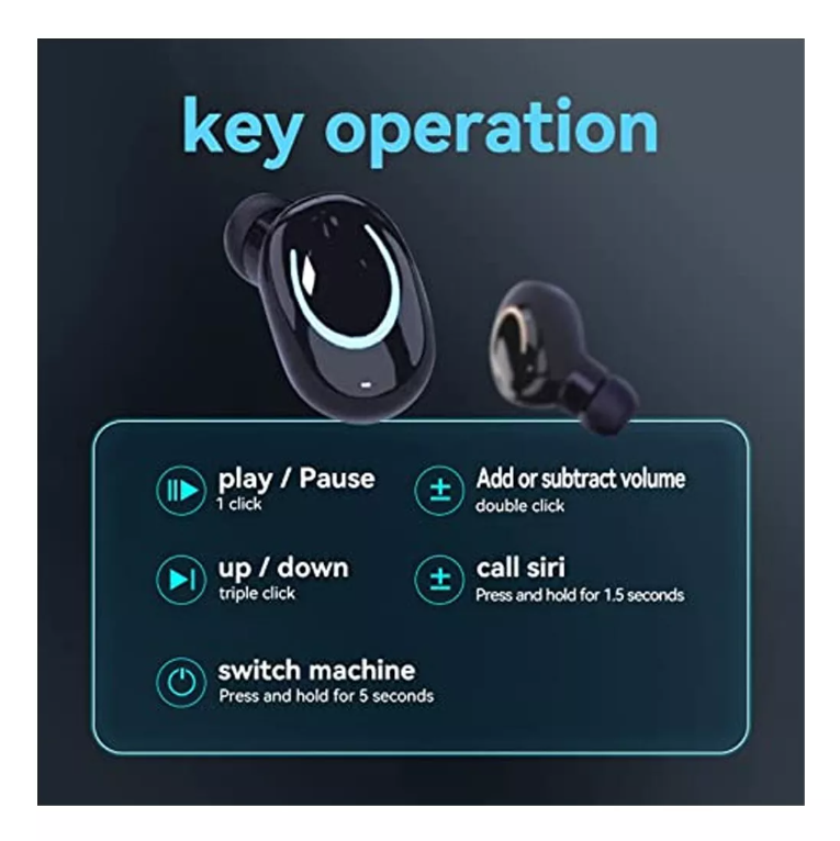 Audífonos Bluetooth Compactos Led Digital