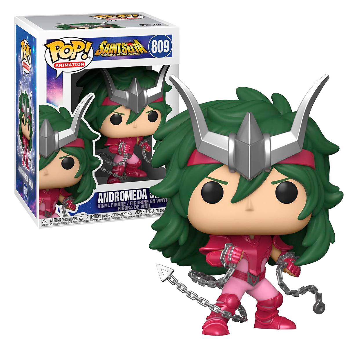Funko Pop Andromeda Shun #809 Caballeros Del Zodiaco Anime Figura Original