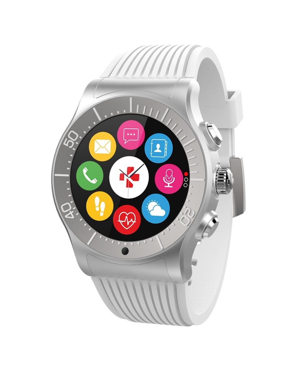 MYKRONOZ ZESPORT: RELOJ INTELIGENTE (PLATA/BLANCO)