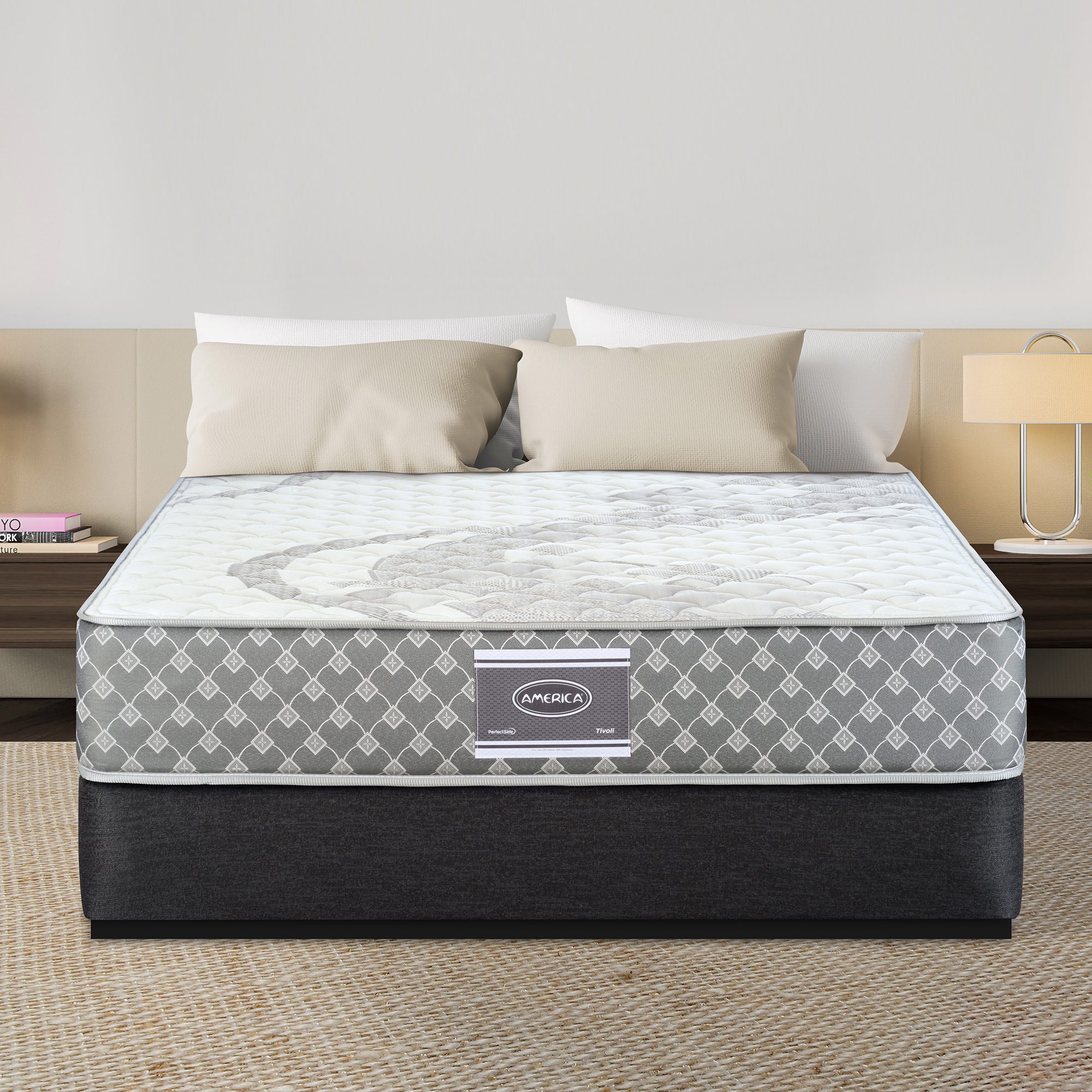 Colchon America Tivoli Matrimonial + 2 Almohadas + Colchonsin de Regalo