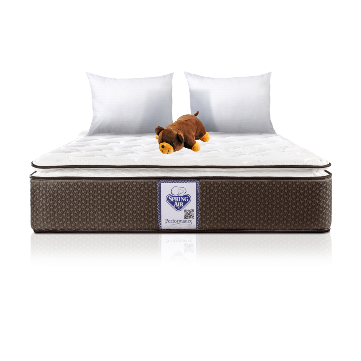 Colchon Spring Air Super Value Queen Size + 2 Almohadas + Osito