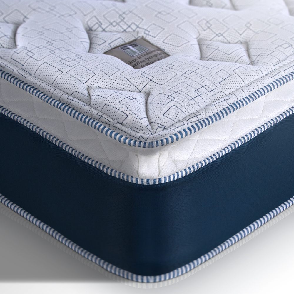 Colchon Spring Air Ambar Matrimonial + Box Gratis + 2 Almohadas + Osito de Regalo