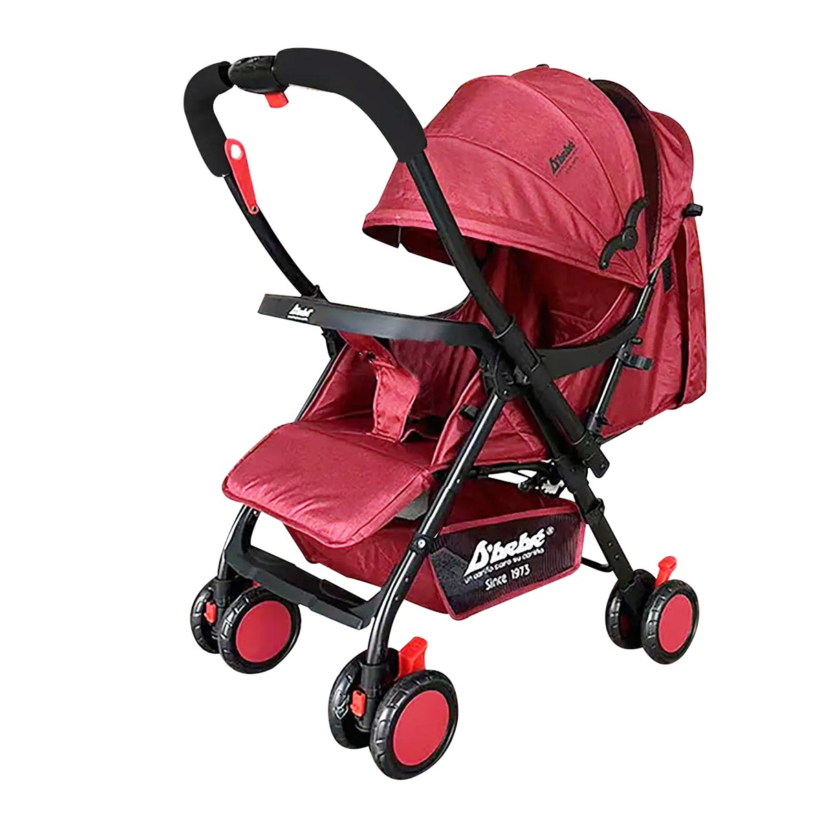 Carriola de mango reversible Baby BM Rojo.