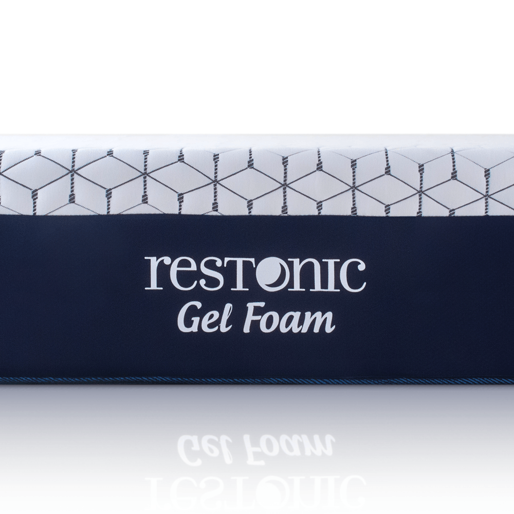 Colchon Restonic Gel Foam Queen Size + Sabanas Ensueño + 2 Almohadas de Regalo + Colchonsin
