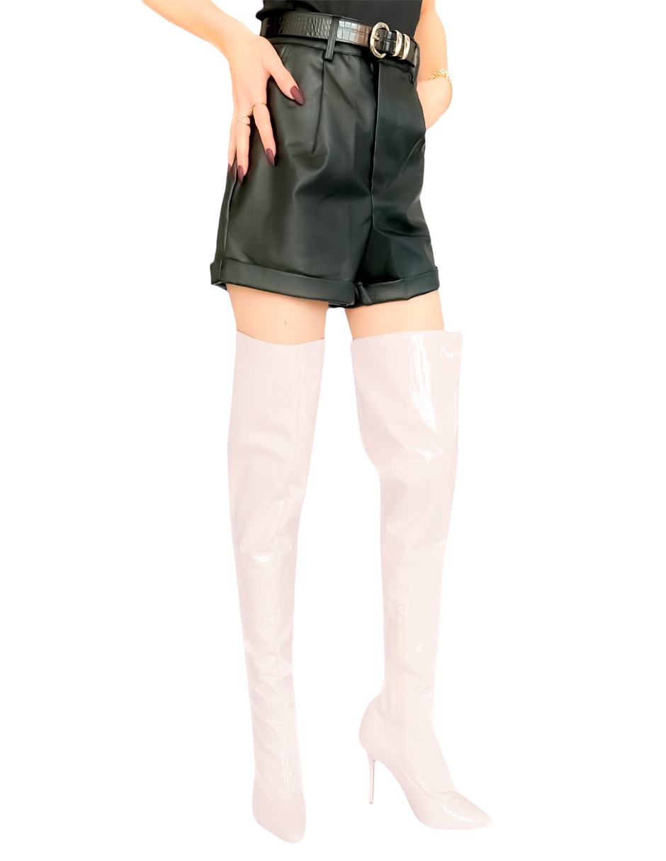 Botas Altas Mujer Bota De Tacón Fino Botines Pierna Completa