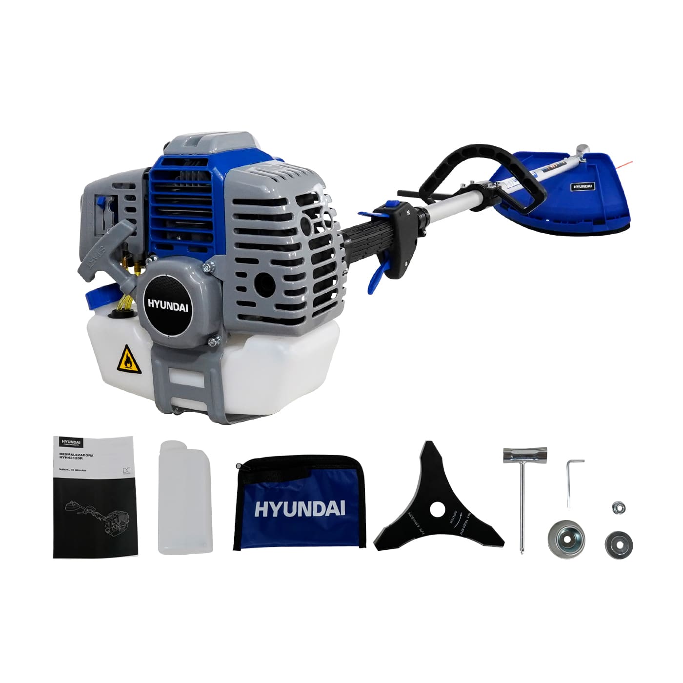 Desmalezadora Hyundai 43cc Recta Maneral D C/Cabezal - HYH43120R