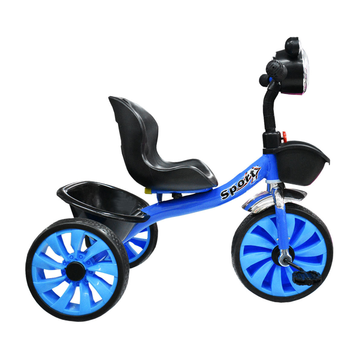 Triciclo para Niños Faro Luz y Sonido con Canastilla 928 Azul