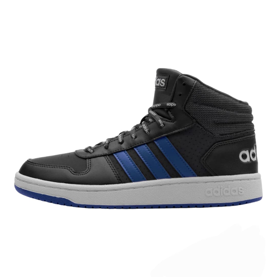 Tenis Adidas Hoops 2.0 Mid Gris Oscuro GZ7957