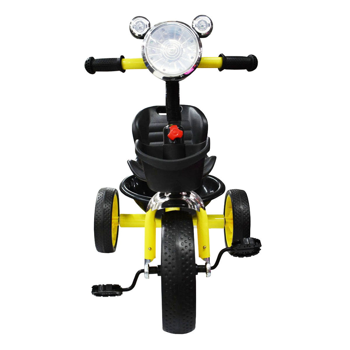 Triciclo para Niños Faro Luz y Sonido con Canastilla 928 Amarillo