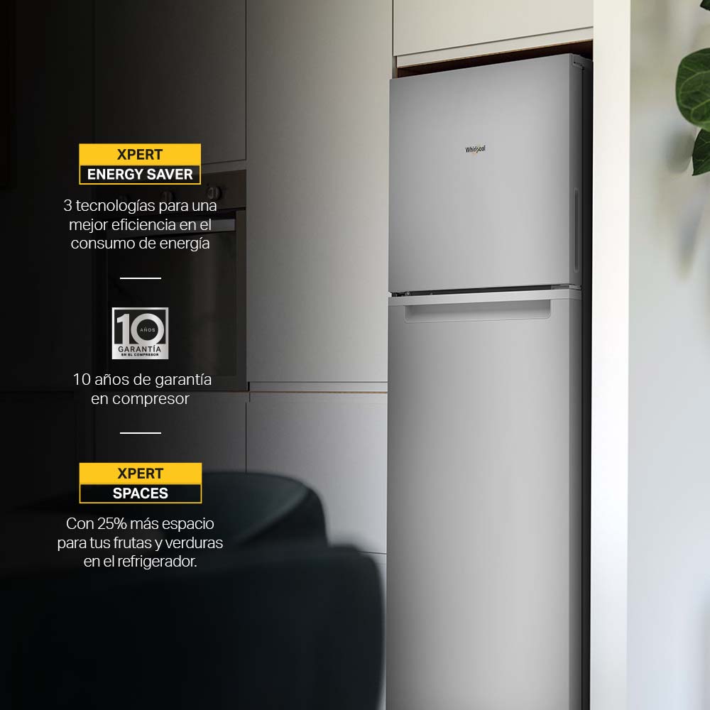 Refrigerador Whirlpool Top Mount 13p³ Xpert Energy Saver WT1331D