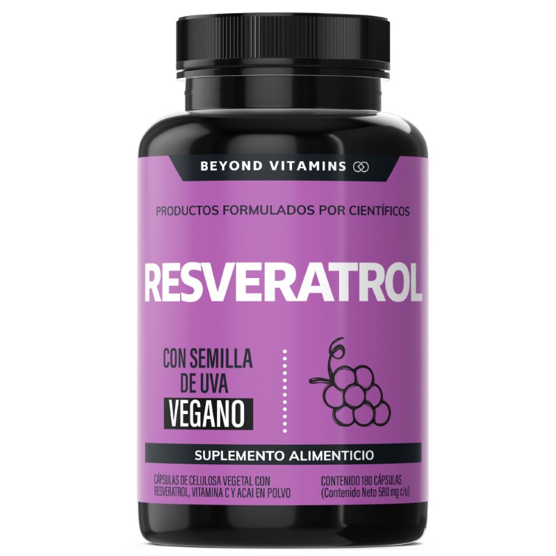 Suplemento Alimenticio Beyond Vitamins Resveratrol 180 cápsulas