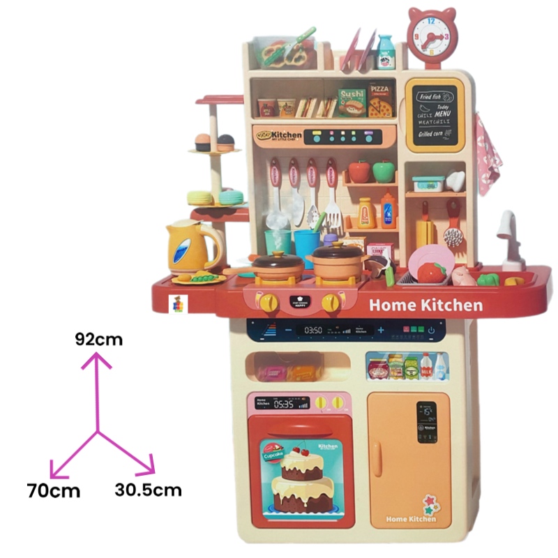 Cocina Infantil Multifuncional Juguete Con Sonido Vapor Agua Puzzle Kitchen