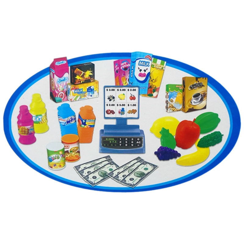 Supermercado Minisuper De Juguete Con Carrito Cocina 68pz