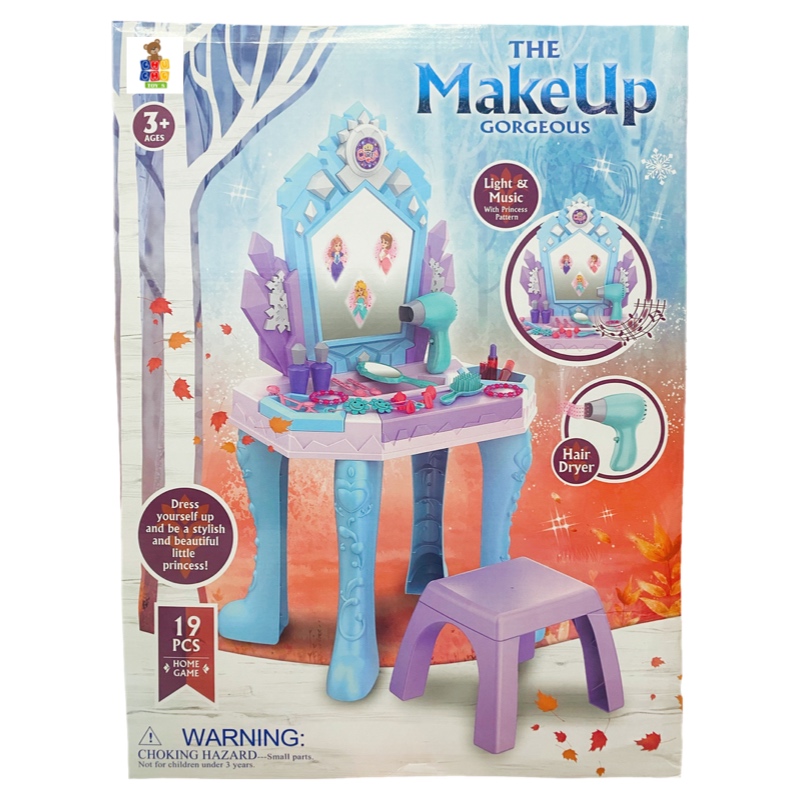 Tocador Princesas Espejo Magico Musical Con Luces Y Secadora