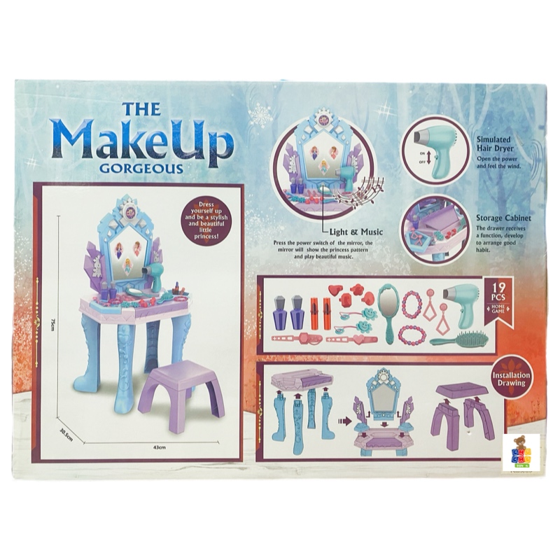 Tocador Princesas Espejo Magico Musical Con Luces Y Secadora
