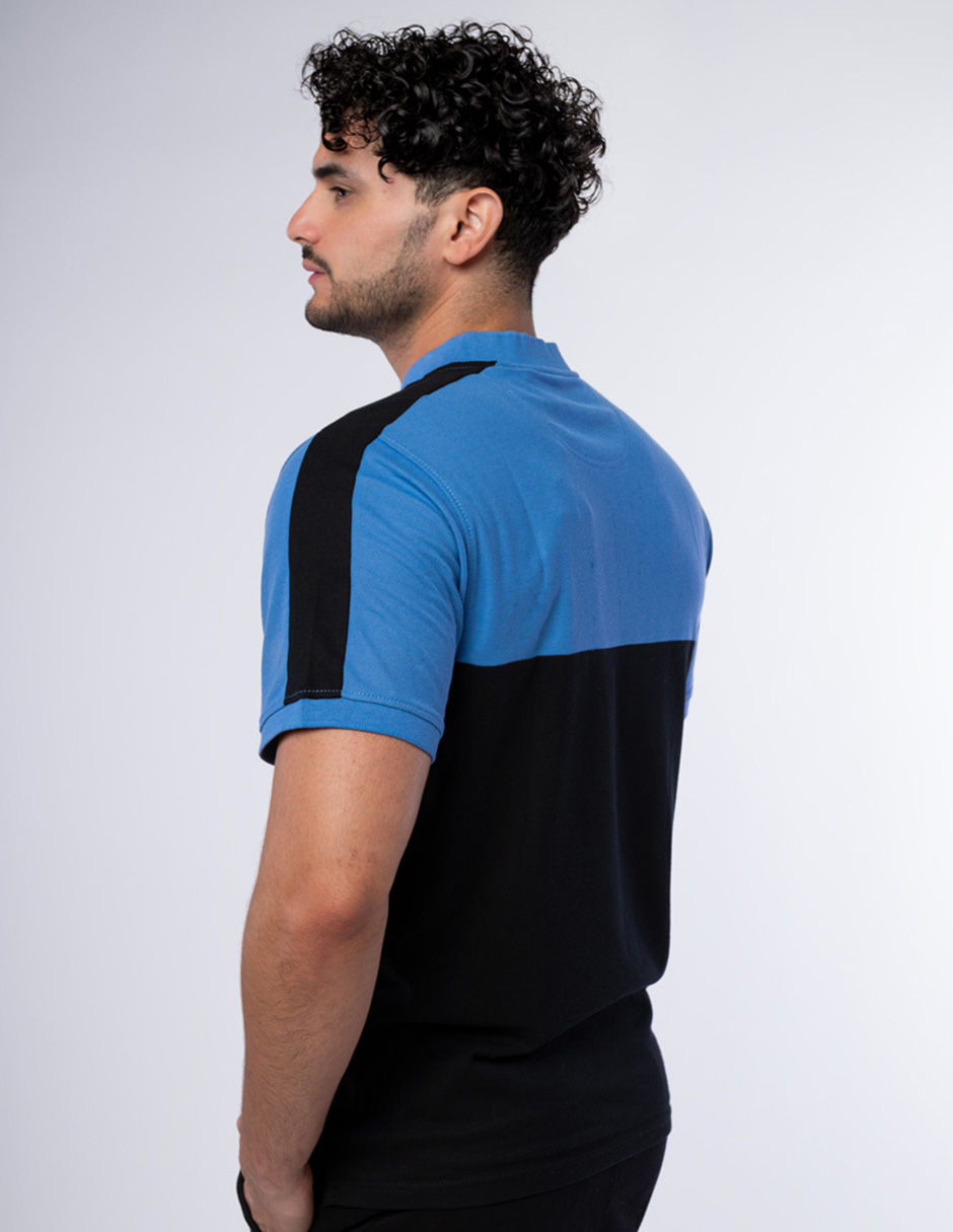 PLAYERA POLO DE CUELLO HENLEY CON MEDIO CIERRE PARA HOMBRE GENERRA