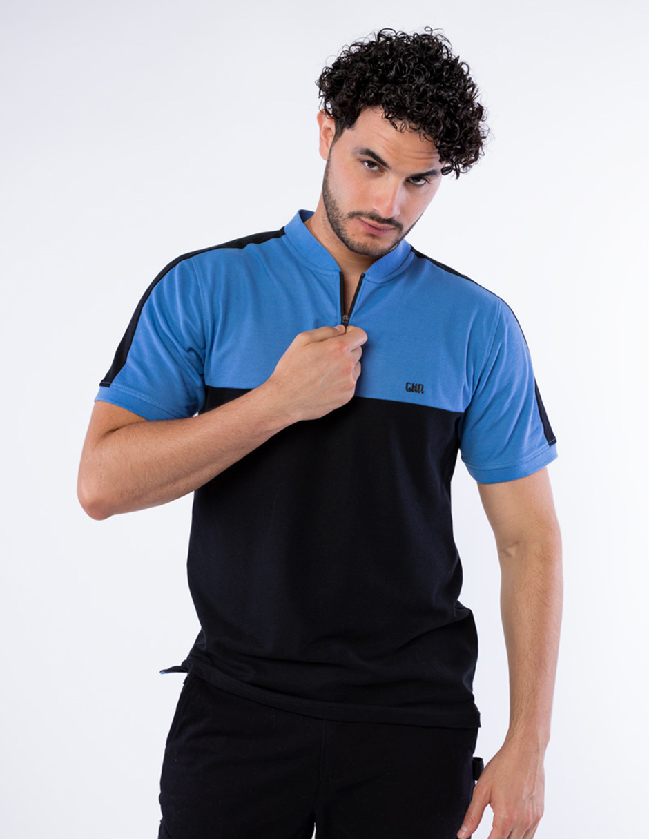 PLAYERA POLO DE CUELLO HENLEY CON MEDIO CIERRE PARA HOMBRE GENERRA