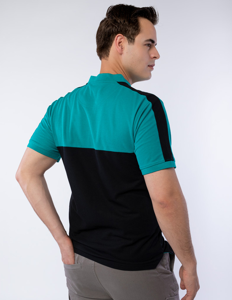 PLAYERA POLO DE CUELLO HENLEY CON MEDIO CIERRE PARA HOMBRE GENERRA