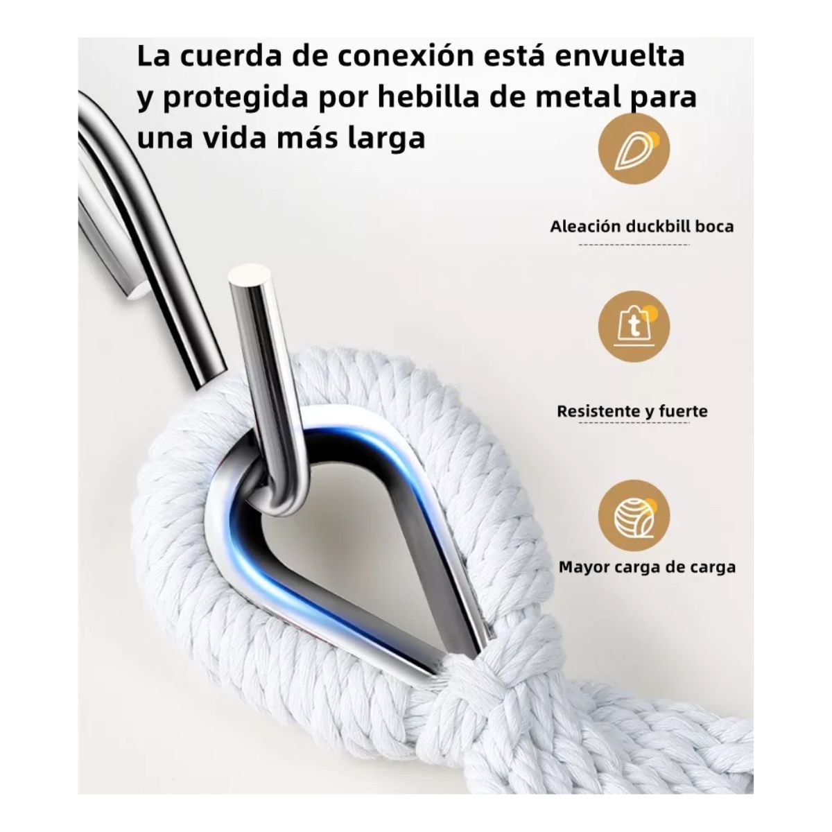 Hamaca Algodón Para Jardín Camping Exterior Portátil Mueble Beige