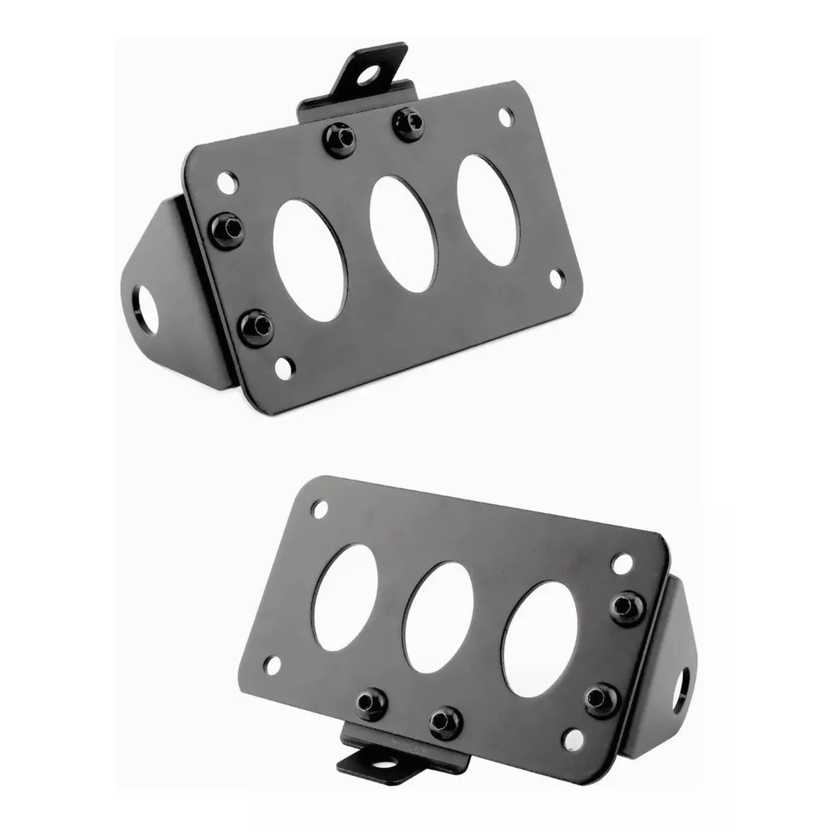 Porta Placa Lateral Moto Plano Harley Choper Porta placa