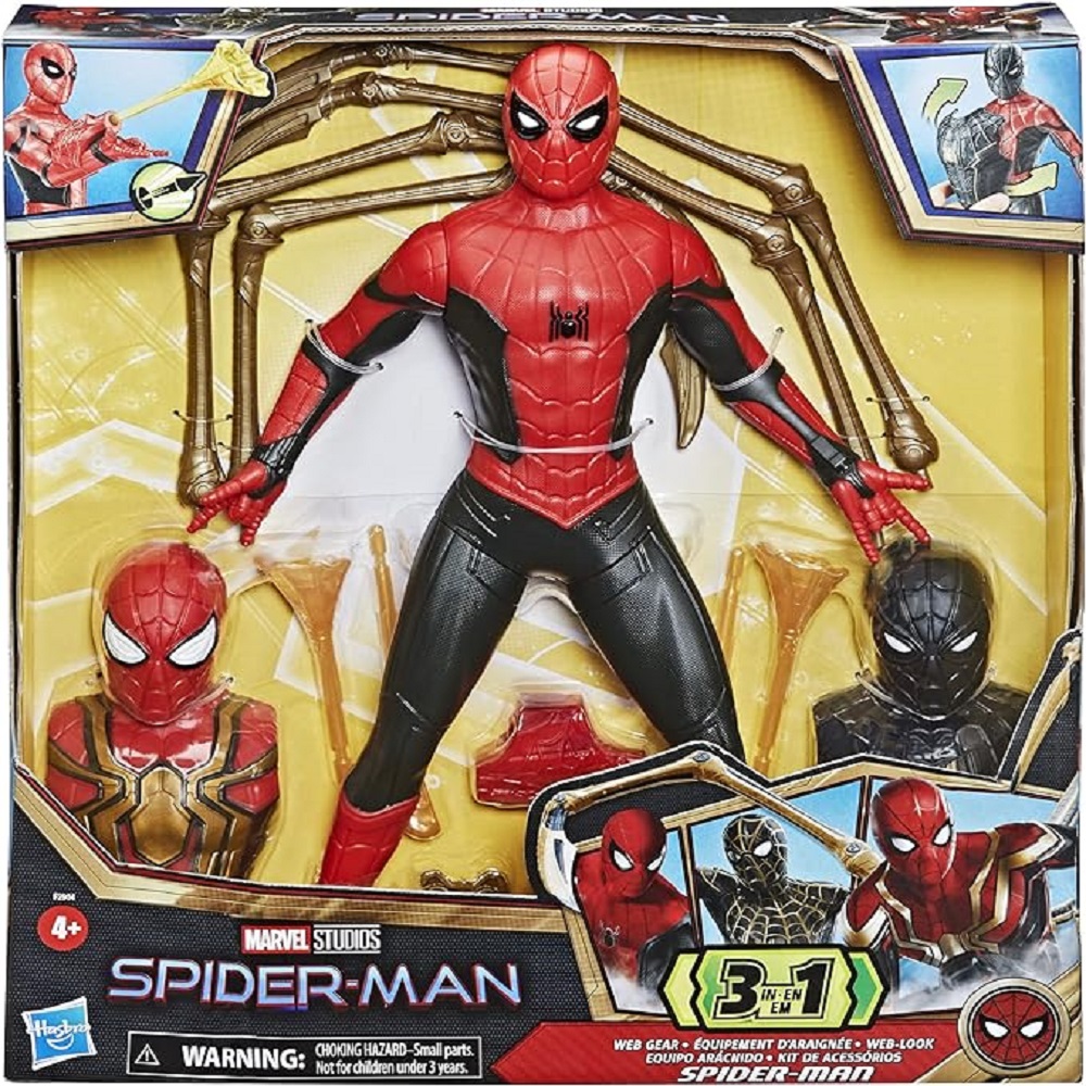  Spiderman Equipo Arácnido 3 En 1 Marvel Estudios Hasbro